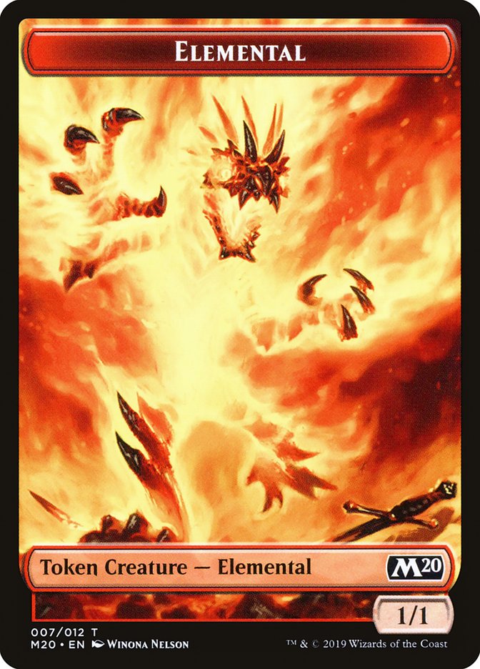 Elemental Token [Core Set 2020 Tokens] | Deep Dive Games St. Marys