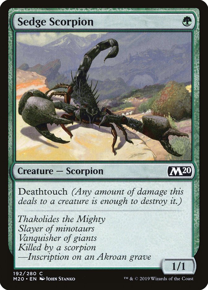 Sedge Scorpion [Core Set 2020] | Deep Dive Games St. Marys