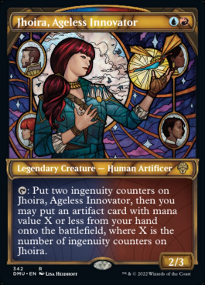 Jhoira, Ageless Innovator (Showcase Textured) [Dominaria United] | Deep Dive Games St. Marys