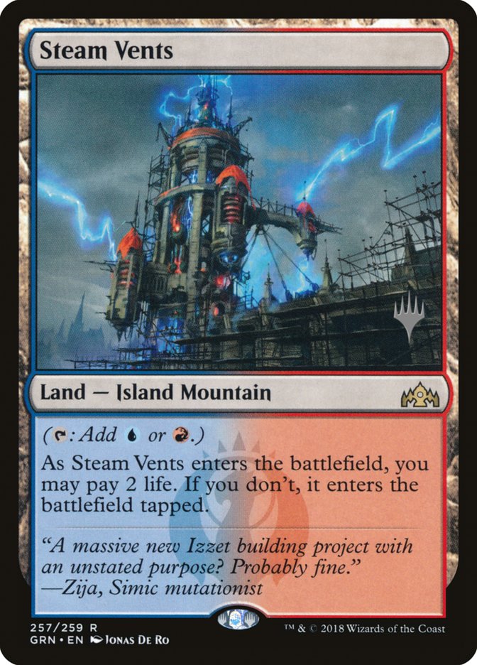 Steam Vents (Promo Pack) [Guilds of Ravnica Promos] | Deep Dive Games St. Marys