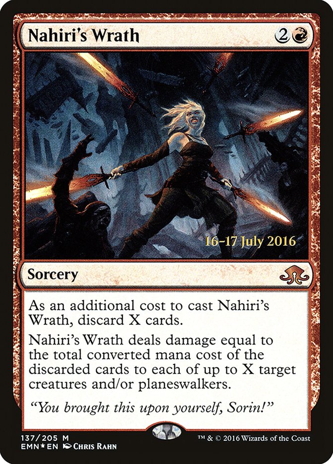 Nahiri's Wrath (Prerelease) [Eldritch Moon Promos] | Deep Dive Games St. Marys