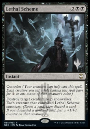 Lethal Scheme (Promo Pack) [Streets of New Capenna Commander Promos] | Deep Dive Games St. Marys