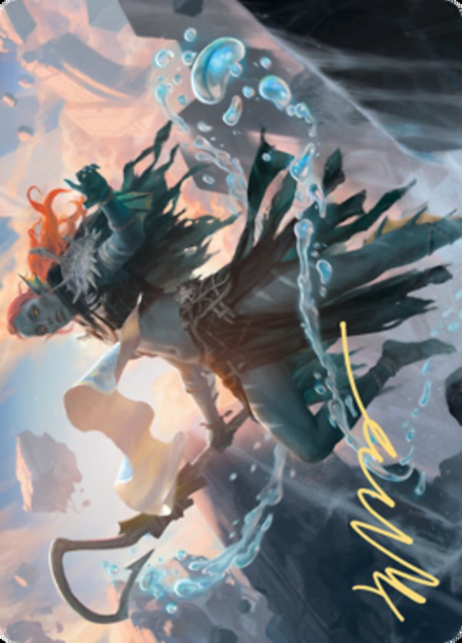 Expedition Diviner Art Card (Gold-Stamped Signature) [Zendikar Rising Art Series] | Deep Dive Games St. Marys