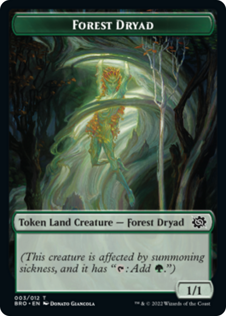 Forest Dryad Token [The Brothers' War Tokens] | Deep Dive Games St. Marys