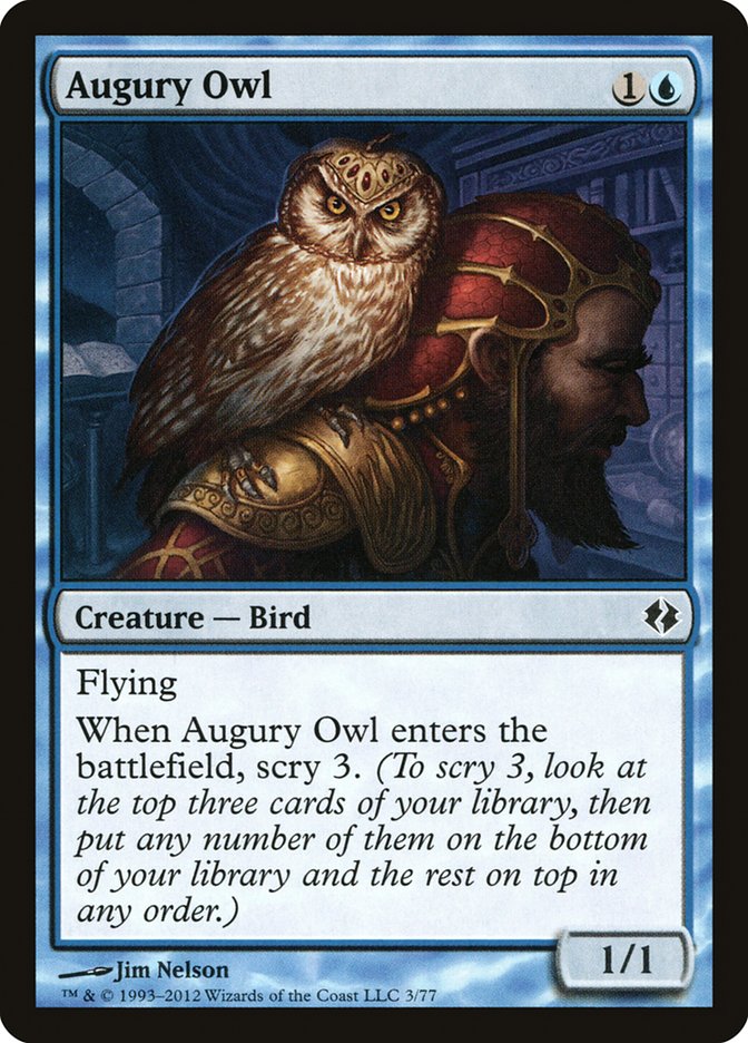 Augury Owl [Duel Decks: Venser vs. Koth] | Deep Dive Games St. Marys