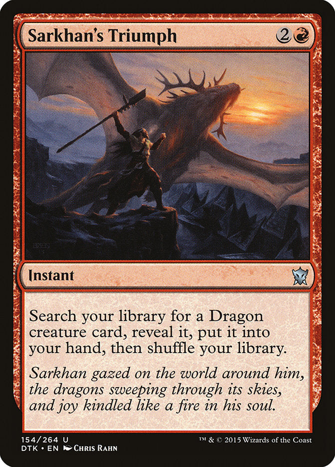Sarkhan's Triumph [Dragons of Tarkir] | Deep Dive Games St. Marys