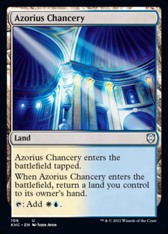 Azorius Chancery [Kaldheim Commander] | Deep Dive Games St. Marys