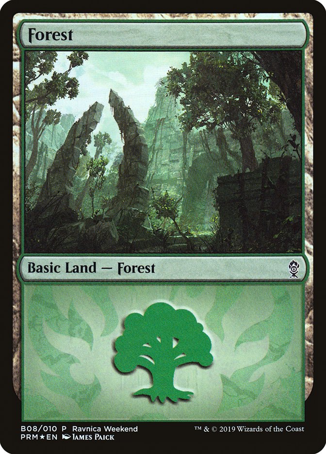 Forest (B08) [Ravnica Allegiance Guild Kit] | Deep Dive Games St. Marys