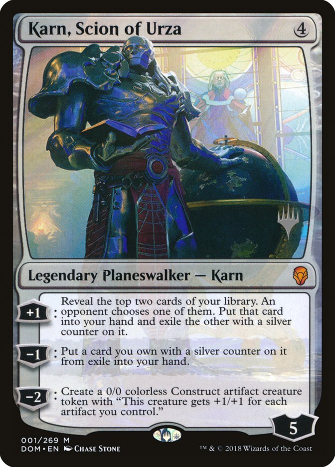 Karn, Scion of Urza (Promo Pack) [Dominaria Promos] | Deep Dive Games St. Marys