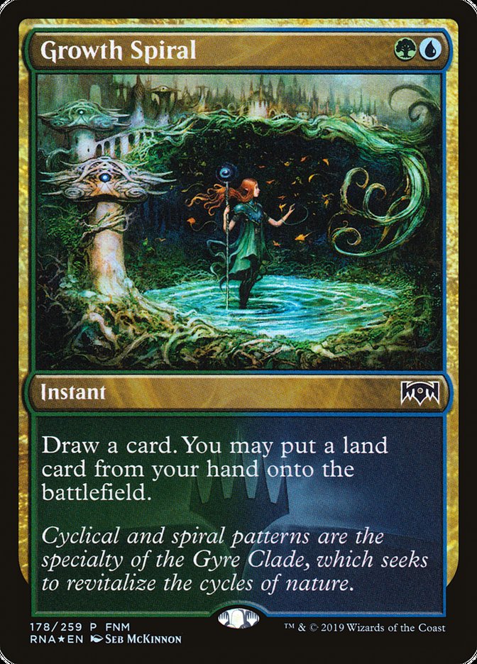 Growth Spiral (FNM) [Ravnica Allegiance Promos] | Deep Dive Games St. Marys