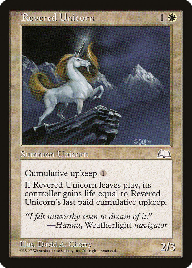 Revered Unicorn [Weatherlight] | Deep Dive Games St. Marys