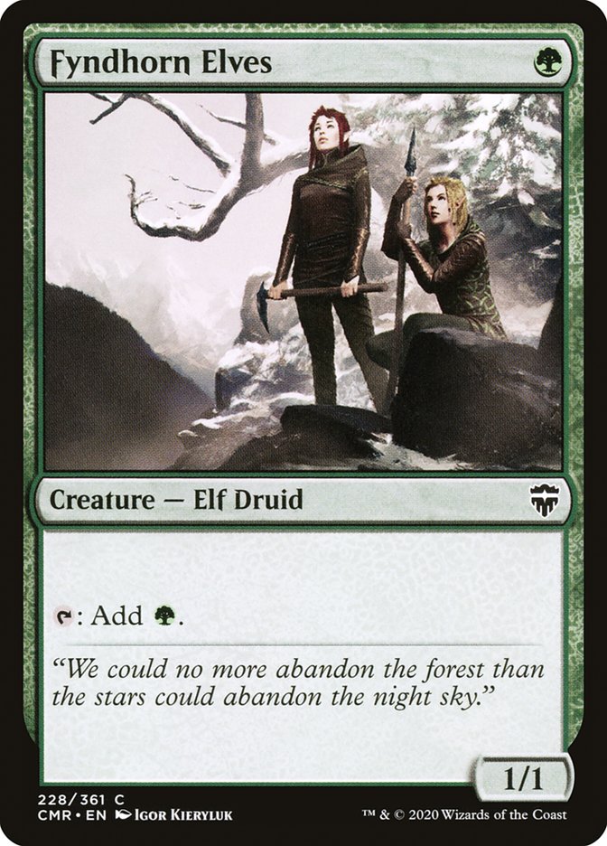 Fyndhorn Elves [Commander Legends] | Deep Dive Games St. Marys