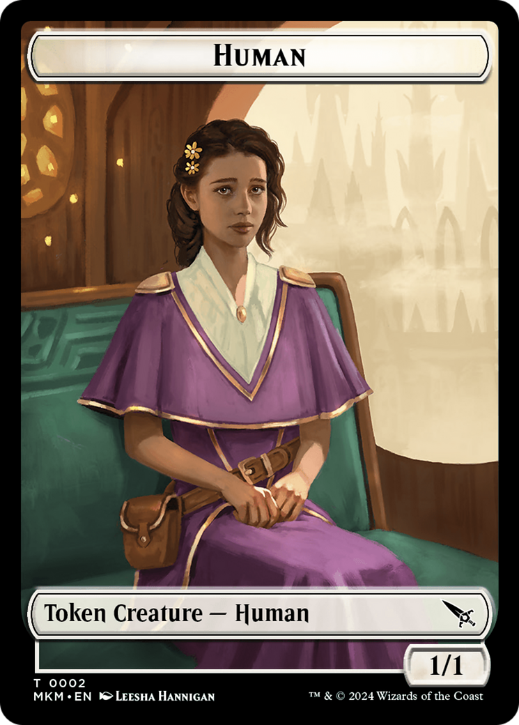 Human // Soldier Double-Sided Token [Murders at Karlov Manor Commander Tokens] | Deep Dive Games St. Marys