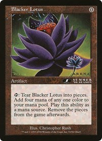 Blacker Lotus (Oversized) [Oversize Cards] | Deep Dive Games St. Marys