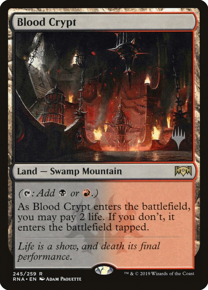 Blood Crypt (Promo Pack) [Ravnica Allegiance Promos] | Deep Dive Games St. Marys