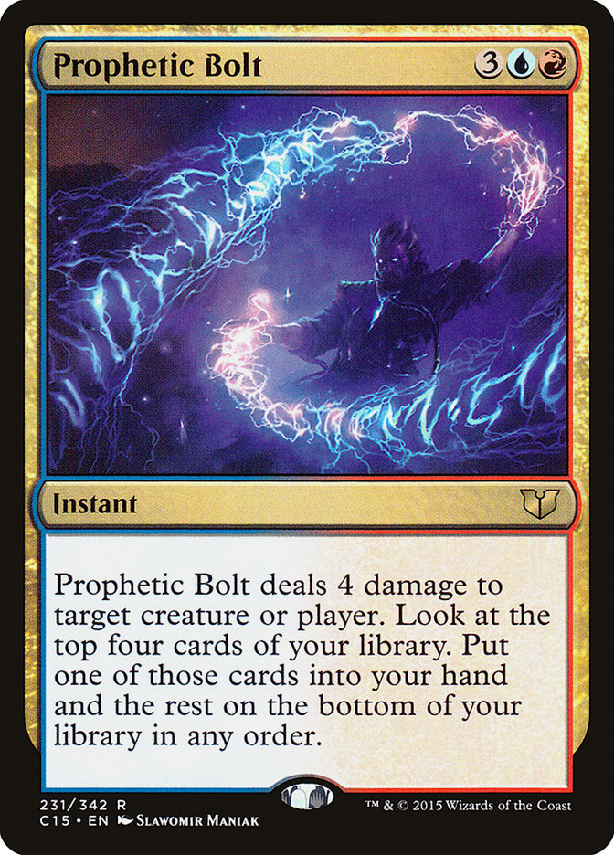 Prophetic Bolt [Commander 2015] | Deep Dive Games St. Marys