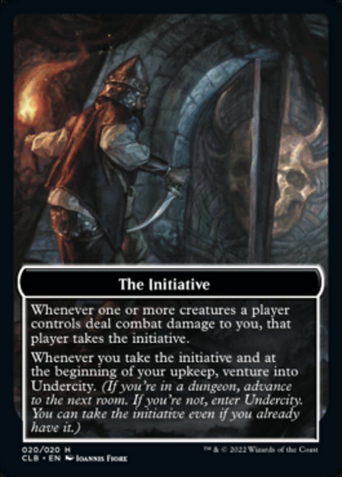 The Initiative // Undercity Double-Sided Token [Commander Legends: Battle for Baldur's Gate Tokens] | Deep Dive Games St. Marys