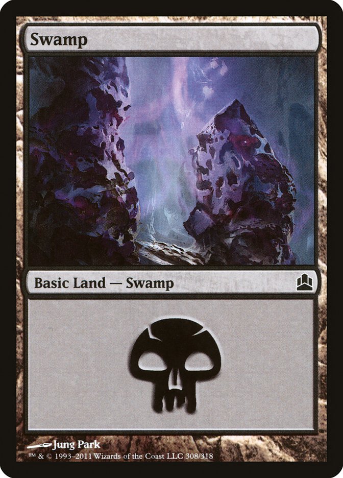 Swamp (308) [Commander 2011] | Deep Dive Games St. Marys