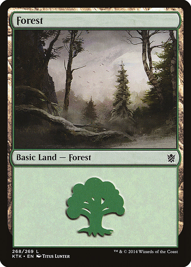 Forest (268) [Khans of Tarkir] | Deep Dive Games St. Marys