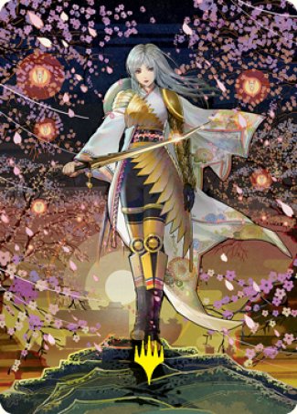 The Wandering Emperor 2 Art Card (Gold-Stamped Signature) [Kamigawa: Neon Dynasty Art Series] | Deep Dive Games St. Marys