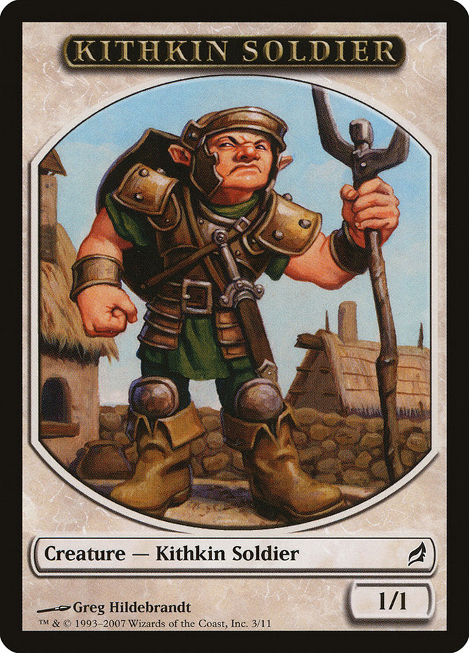 Kithkin Soldier Token [Lorwyn Tokens] | Deep Dive Games St. Marys