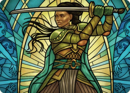 Shanna, Purifying Blade Art Card 2 [Dominaria United Art Series] | Deep Dive Games St. Marys