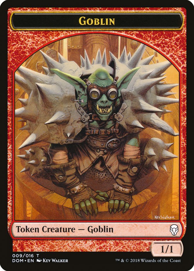 Goblin Token [Dominaria Tokens] | Deep Dive Games St. Marys