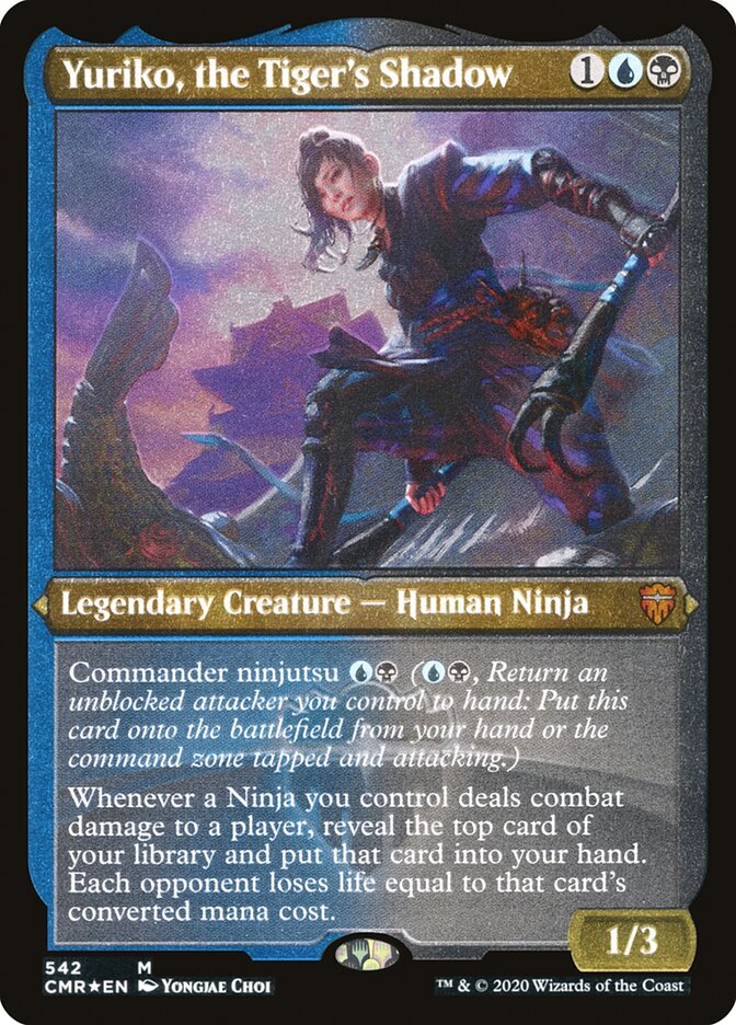 Yuriko, the Tiger's Shadow (Etched) [Commander Legends] | Deep Dive Games St. Marys