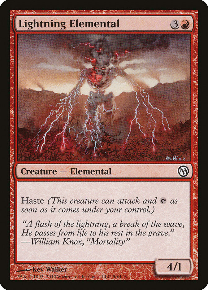 Lightning Elemental [Duels of the Planeswalkers] | Deep Dive Games St. Marys