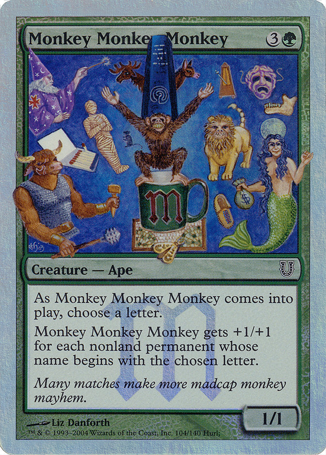 Monkey Monkey Monkey (Alternate Foil) [Unhinged] | Deep Dive Games St. Marys