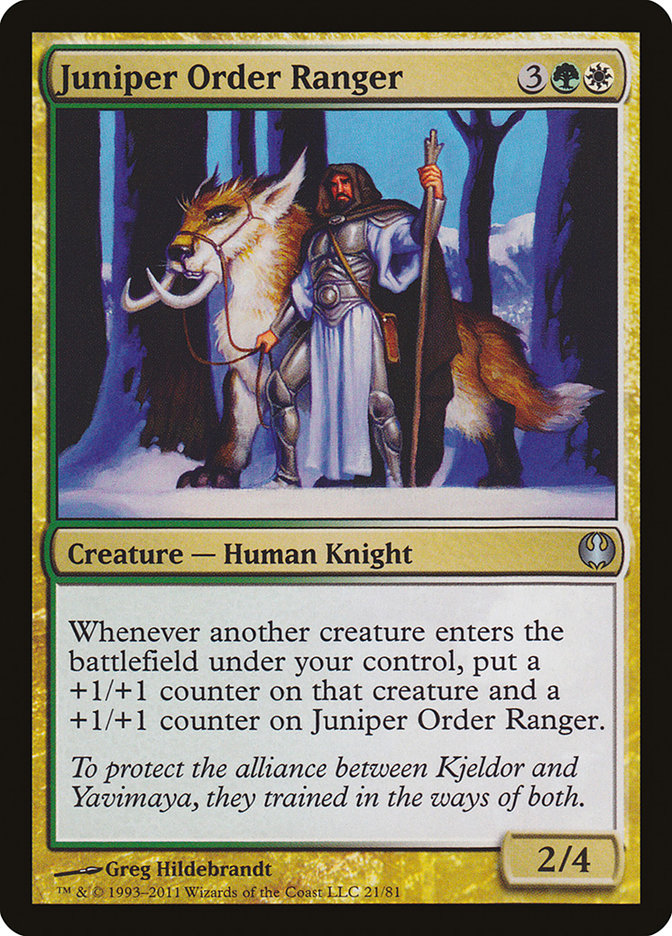 Juniper Order Ranger [Duel Decks: Knights vs. Dragons] | Deep Dive Games St. Marys