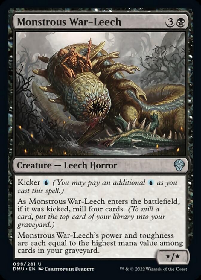 Monstrous War-Leech [Dominaria United] | Deep Dive Games St. Marys