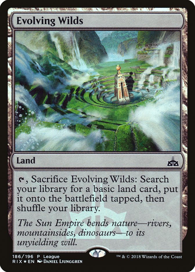 Evolving Wilds (League) [Rivals of Ixalan Promos] | Deep Dive Games St. Marys