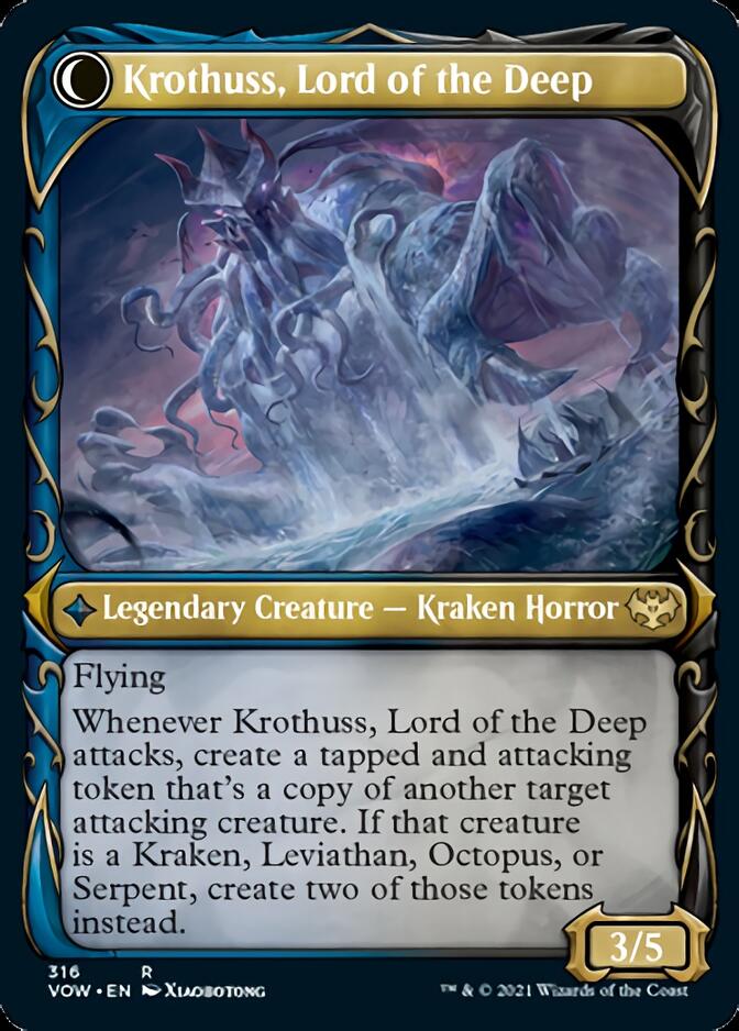 Runo Stromkirk // Krothuss, Lord of the Deep (Showcase Fang Frame) [Innistrad: Crimson Vow] | Deep Dive Games St. Marys