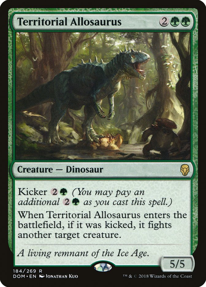 Territorial Allosaurus [Dominaria] | Deep Dive Games St. Marys