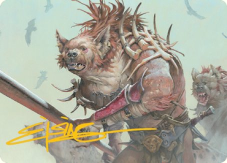 Gnoll Art Card (Gold-Stamped Signature) [Dungeons & Dragons: Adventures in the Forgotten Realms Art Series] | Deep Dive Games St. Marys