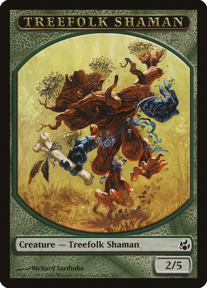 Treefolk Shaman Token [Morningtide Tokens] | Deep Dive Games St. Marys