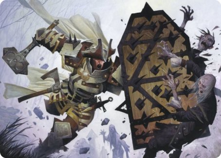 Estwald Shieldbasher Art Card [Innistrad: Crimson Vow Art Series] | Deep Dive Games St. Marys