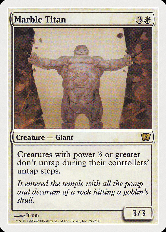 Marble Titan [Ninth Edition] | Deep Dive Games St. Marys
