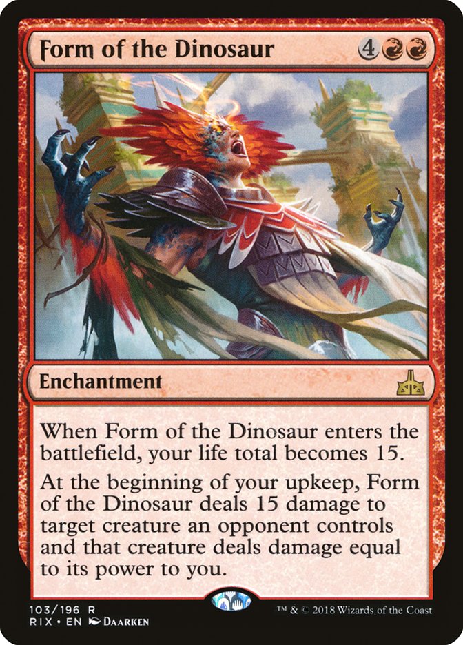 Form of the Dinosaur [Rivals of Ixalan] | Deep Dive Games St. Marys