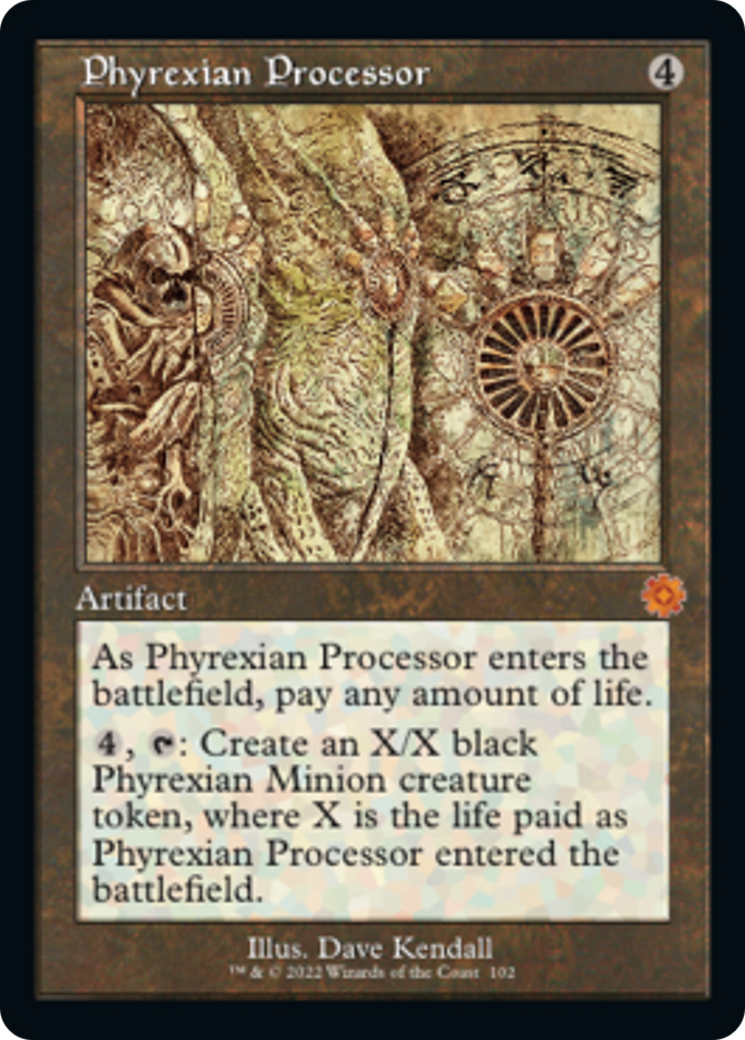 Phyrexian Processor (Retro Schematic) [The Brothers' War Retro Artifacts] | Deep Dive Games St. Marys