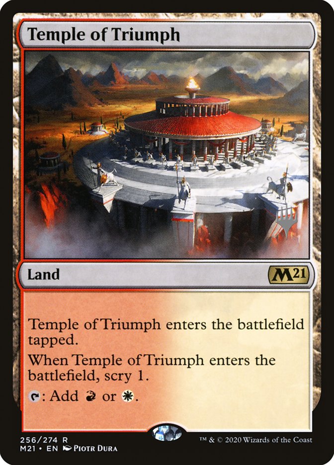 Temple of Triumph (Promo Pack) [Core Set 2021 Promos] | Deep Dive Games St. Marys