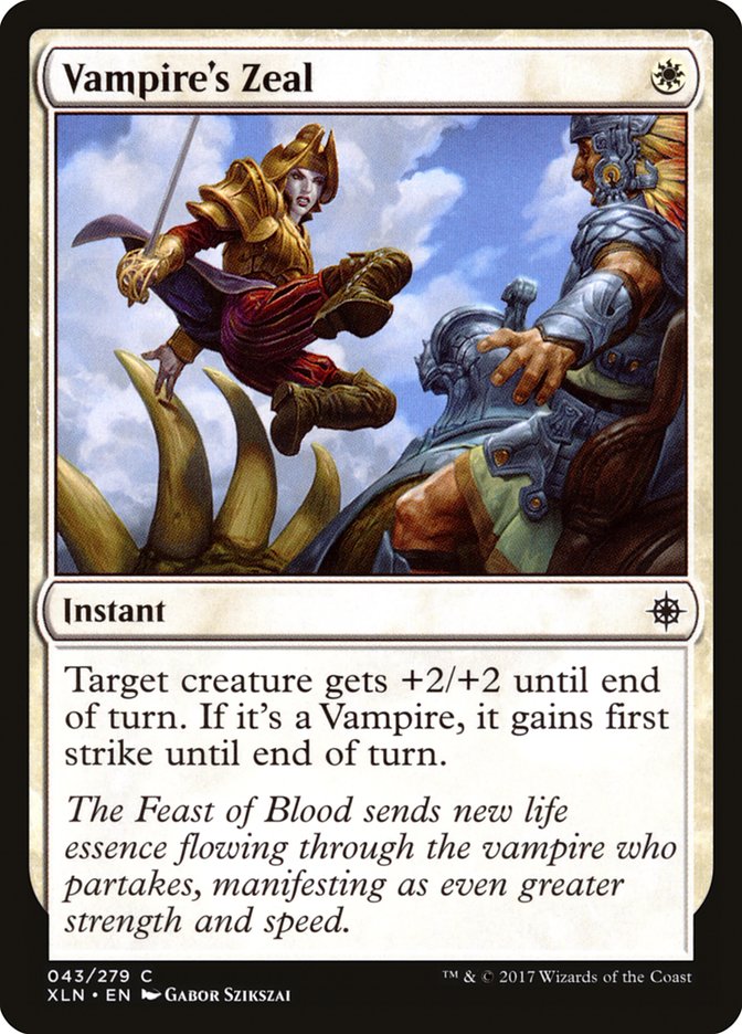 Vampire's Zeal [Ixalan] | Deep Dive Games St. Marys