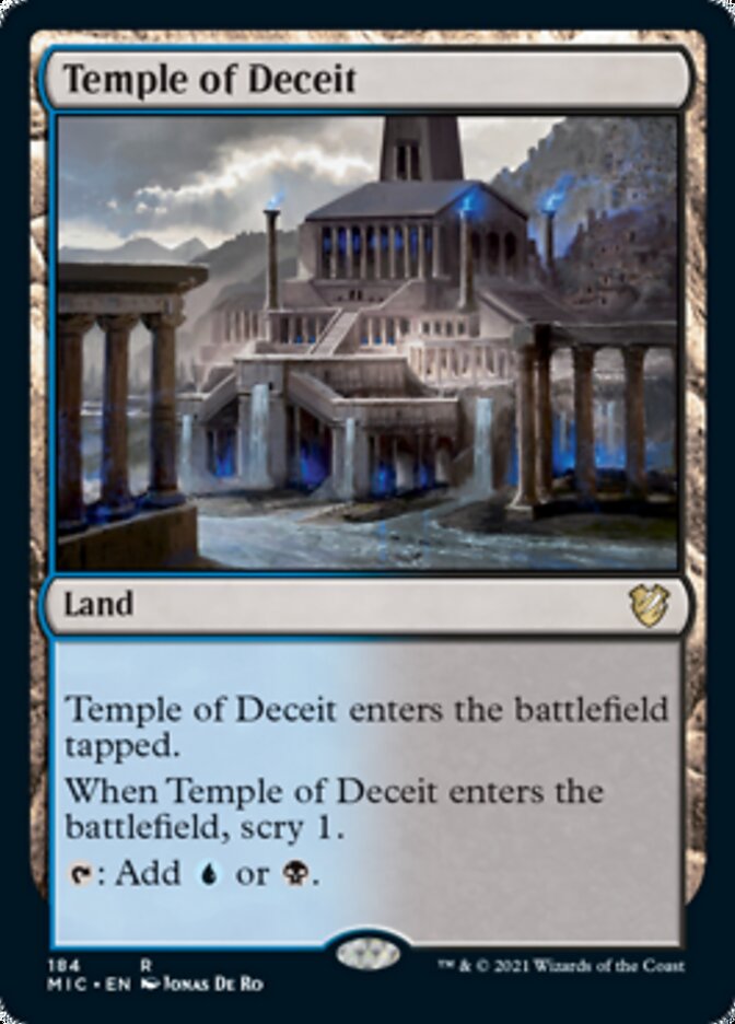 Temple of Deceit [Innistrad: Midnight Hunt Commander] | Deep Dive Games St. Marys