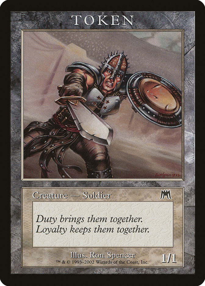 Soldier Token [Magic Player Rewards 2002] | Deep Dive Games St. Marys