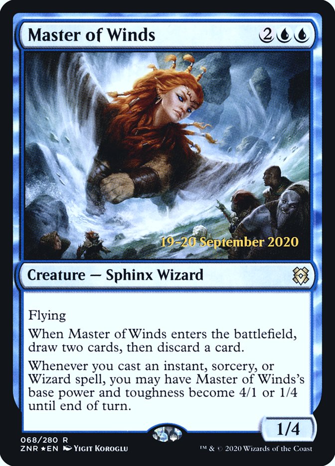 Master of Winds [Zendikar Rising Prerelease Promos] | Deep Dive Games St. Marys