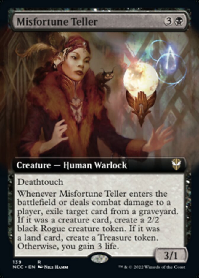 Misfortune Teller (Extended Art) [Streets of New Capenna Commander] | Deep Dive Games St. Marys