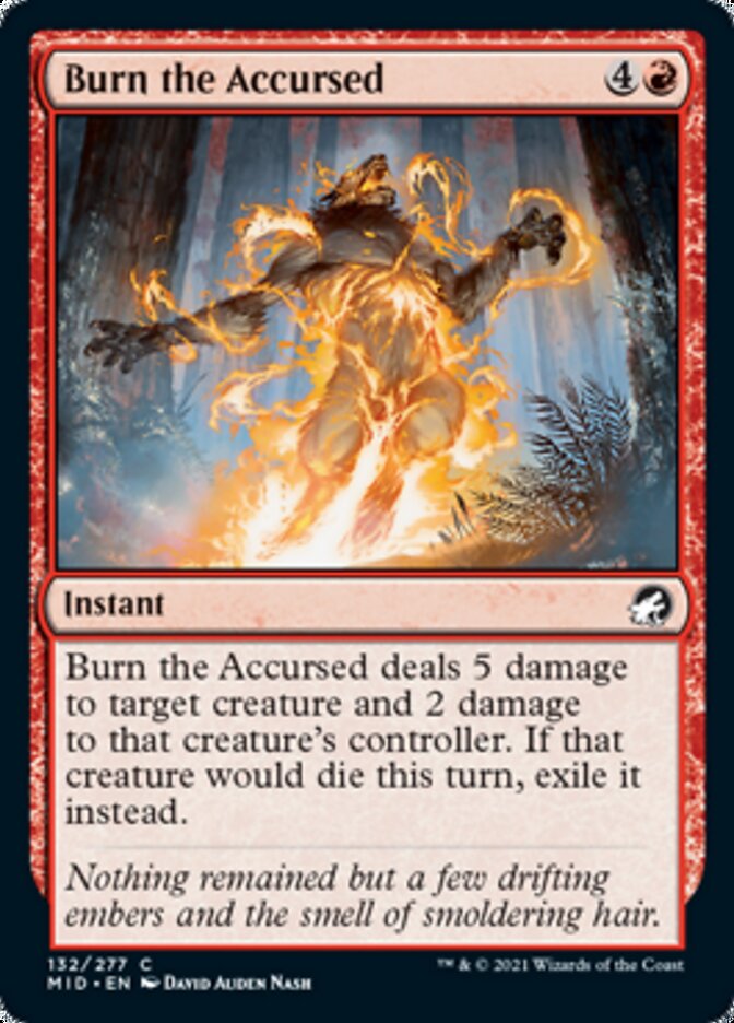 Burn the Accursed [Innistrad: Midnight Hunt] | Deep Dive Games St. Marys