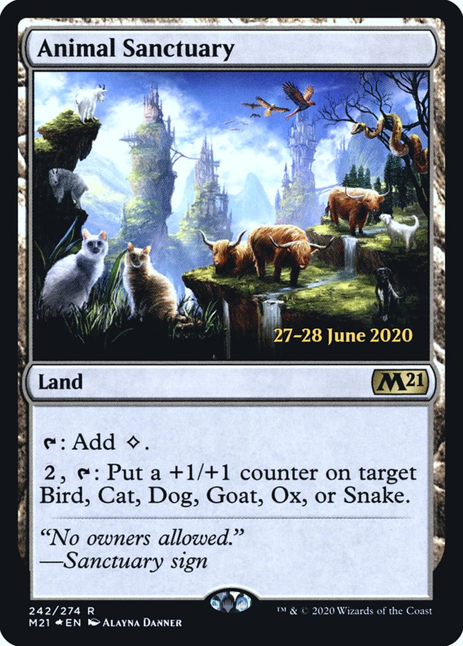 Animal Sanctuary [Core Set 2021 Prerelease Promos] | Deep Dive Games St. Marys