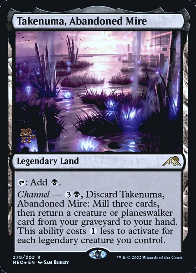 Takenuma, Abandoned Mire [Kamigawa: Neon Dynasty Prerelease Promos] | Deep Dive Games St. Marys